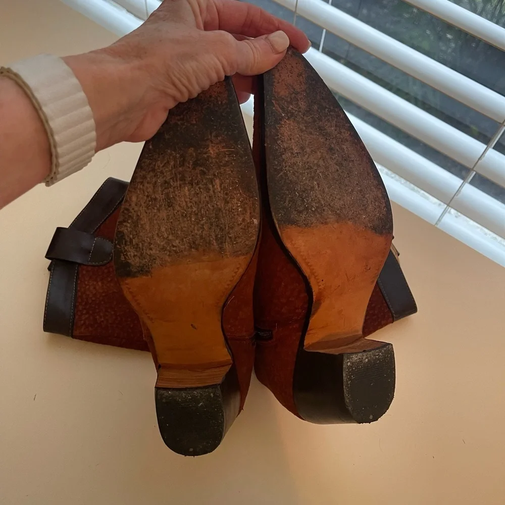 Cowboy Boots From Argentina with Suede/Leather - Picture 7 of 9